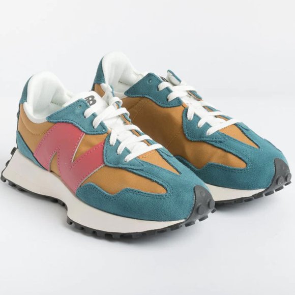 NEW BALANCE 327 Casual Women's Sneakers Shoes Teal Brown Red various sizes - Picture 2 of 11